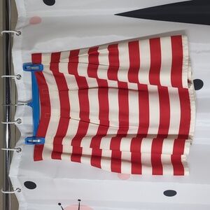 Sweet Rain Red & White Striped A-Line Skirt | Size M | Retro Nautical